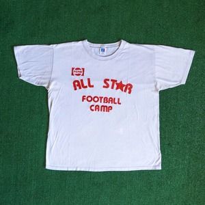VINTAGE 80'S PEPSI RUSSEL ATHLETIC FOOTBALL ALL STAR CAMP SINGLE STITCH